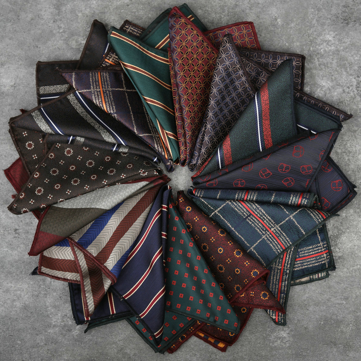 Young Men Formal Wear - Men's Fashion New Striped Pocket Square