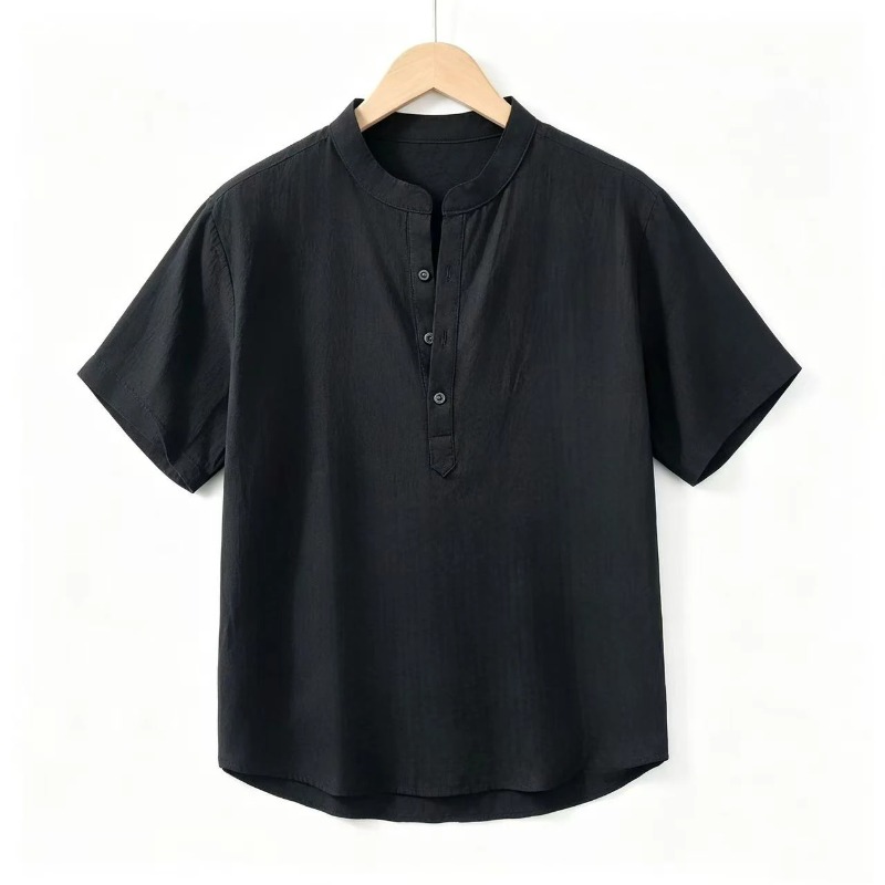 Young Men Formal Wear - Summer Thin Short-sleeved Shirts Men Japanese