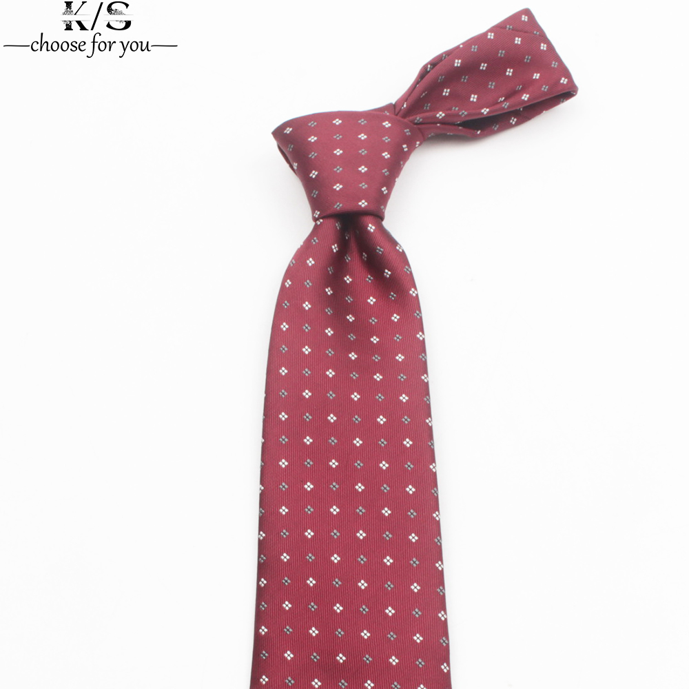 Men's Tie 8cm Stripe Dot Neckt - Men Formal Wear Shirts avaliação e preço