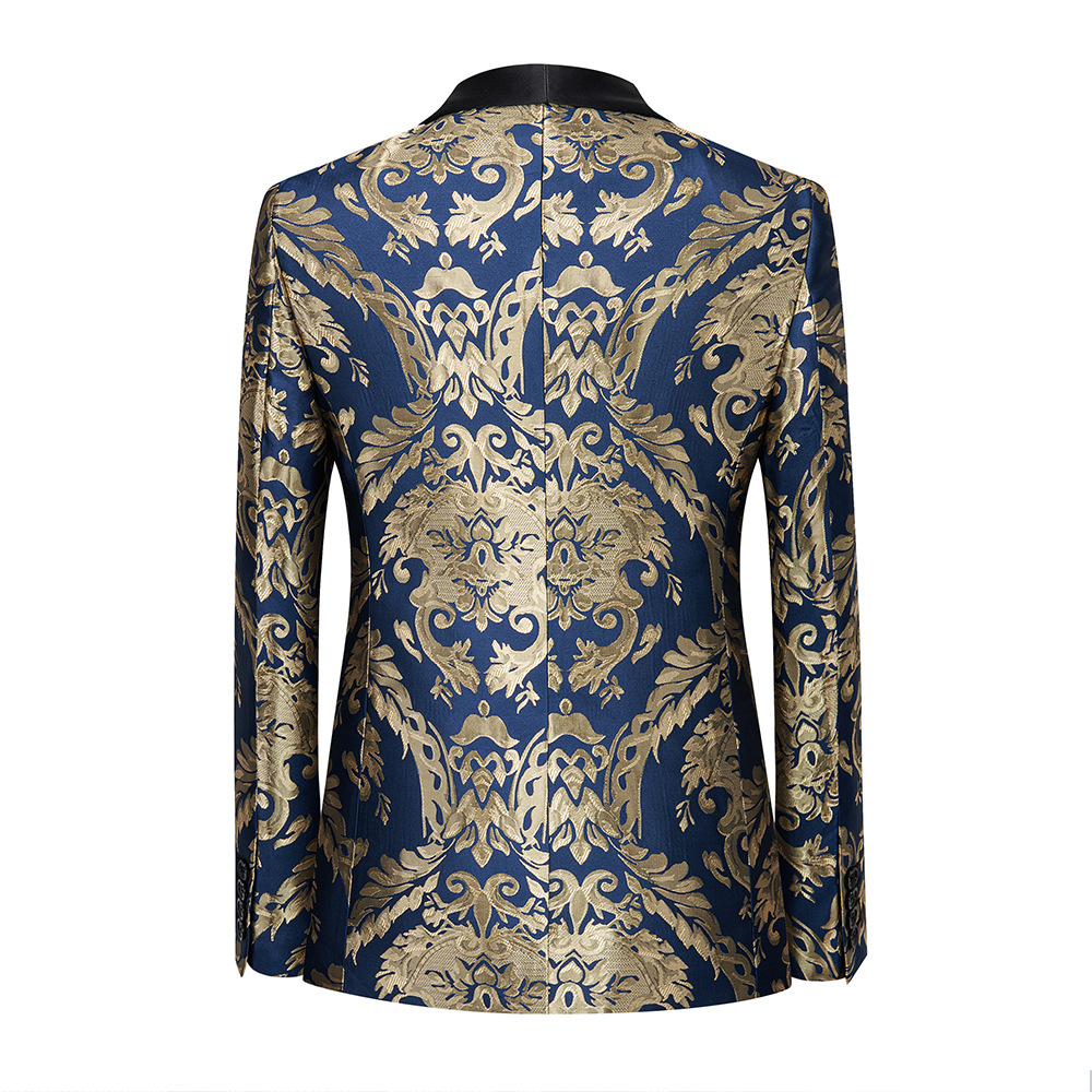Luxurious Red & Gold Brocade T - Asian Men Formal Wear avaliação e preço