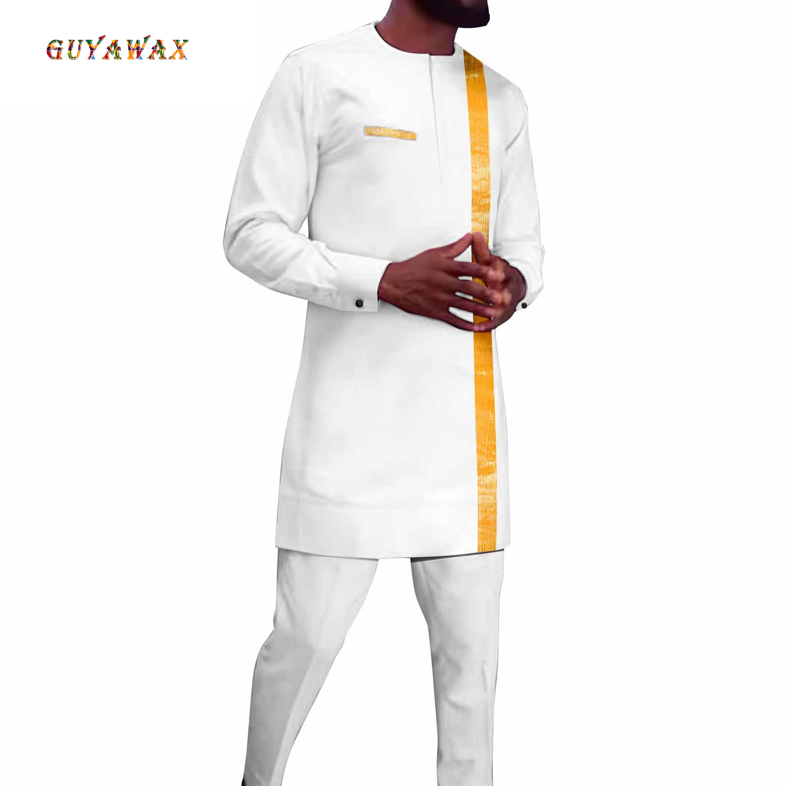 African Clothing for Men Embro - Men Formal Wear Shirts avaliação e preço