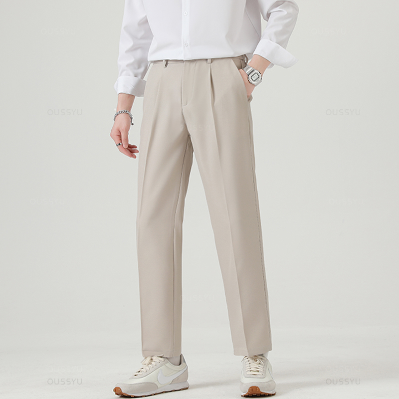 Brand Clothing Smooth Suit Pan - Young Men Formal Wear avaliação e preço