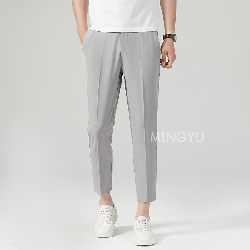 New Summer Thin Suit Pants Men - Young Men Formal Wear avaliação e preço