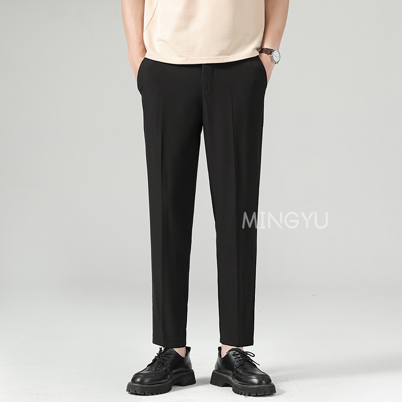 New Summer Thin Suit Pants Men - Young Men Formal Wear avaliação e preço