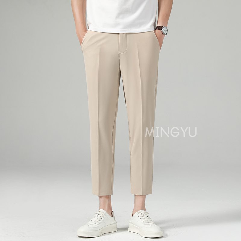 New Summer Thin Suit Pants Men - Young Men Formal Wear avaliação e preço