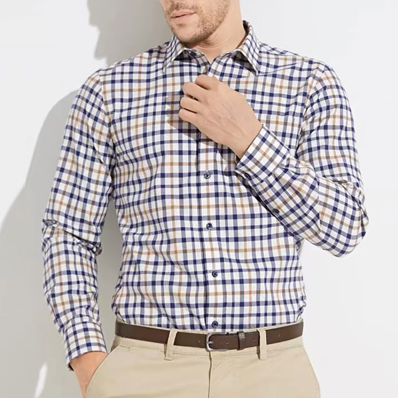 Men's long sleeve shirt pure c - Men Formal Wear Shirts avaliação e preço