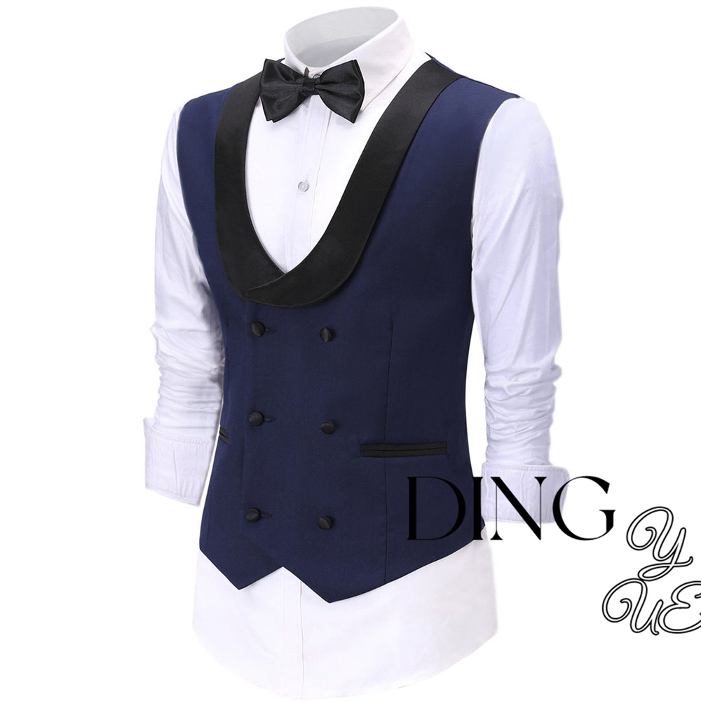 Casual Double Breasted Fashion - Formal Vest Waistcoat avaliação e preço