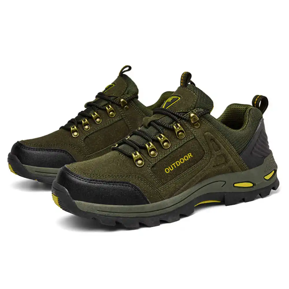 Non-slip Lace Up Hiking Tennis - Formal Men Daily Wear Slippers avaliação e preço