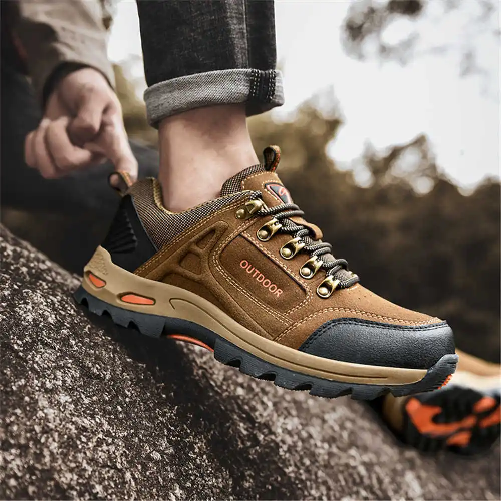 Non-slip Lace Up Hiking Tennis - Formal Men Daily Wear Slippers avaliação e preço