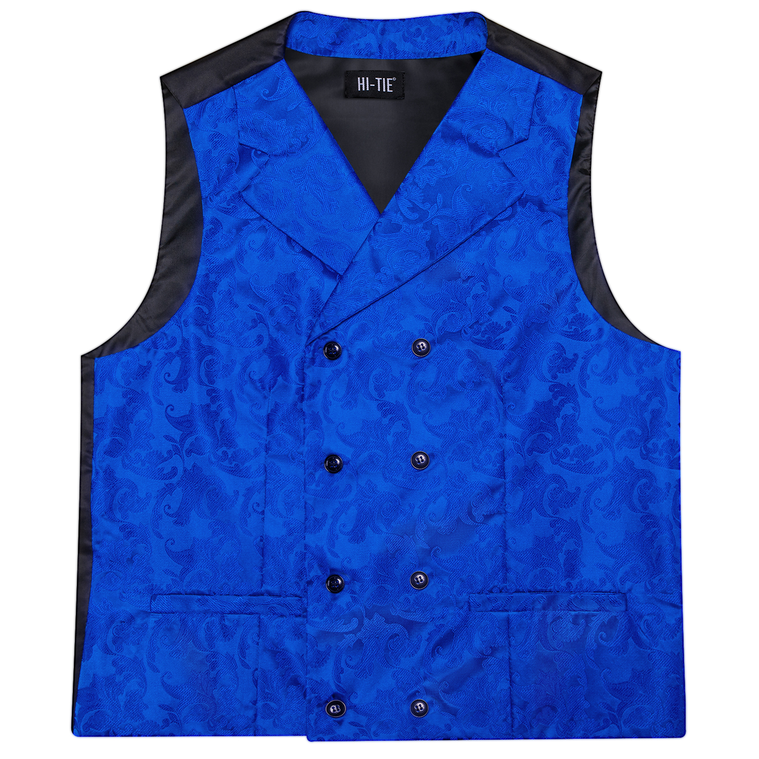 Mens Double Breasted Half Notc - Formal Vest Waistcoat avaliação e preço