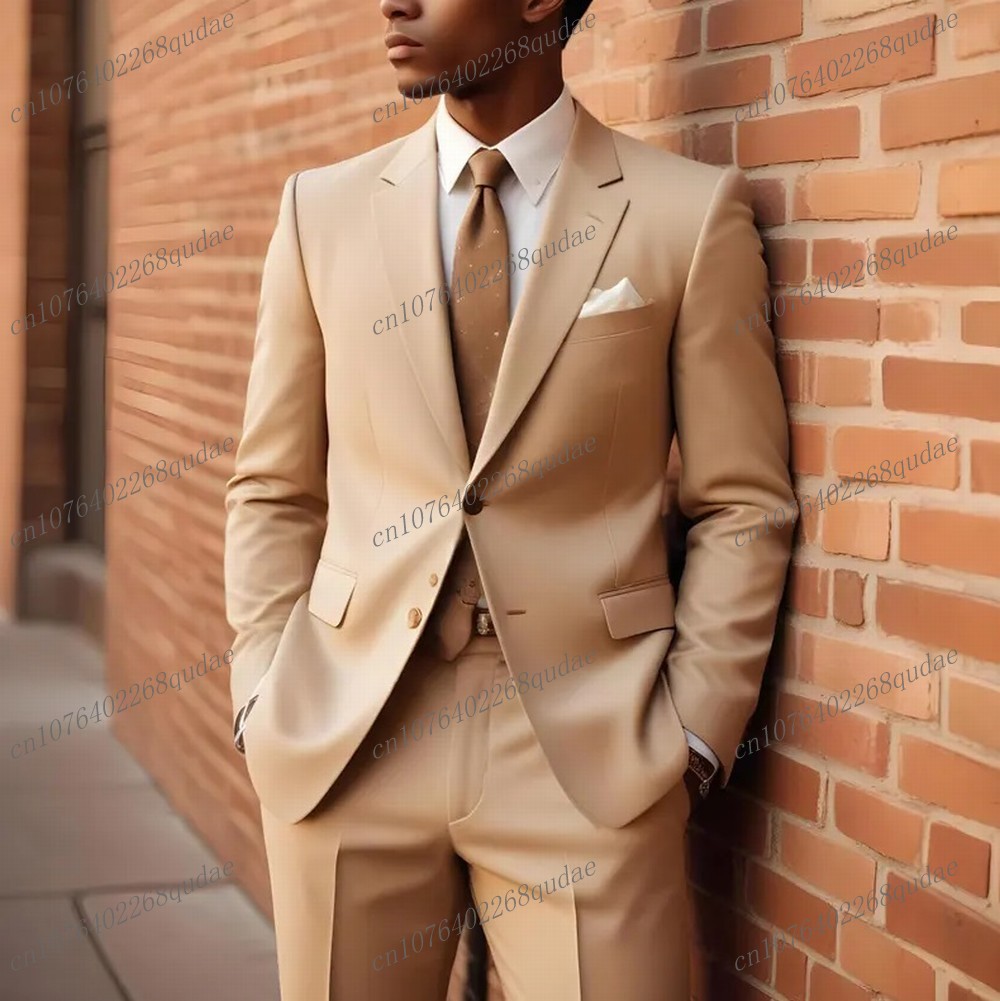 New Orange Men Suit Formal Occ - Formal Wear Jersey For Men avaliação e preço