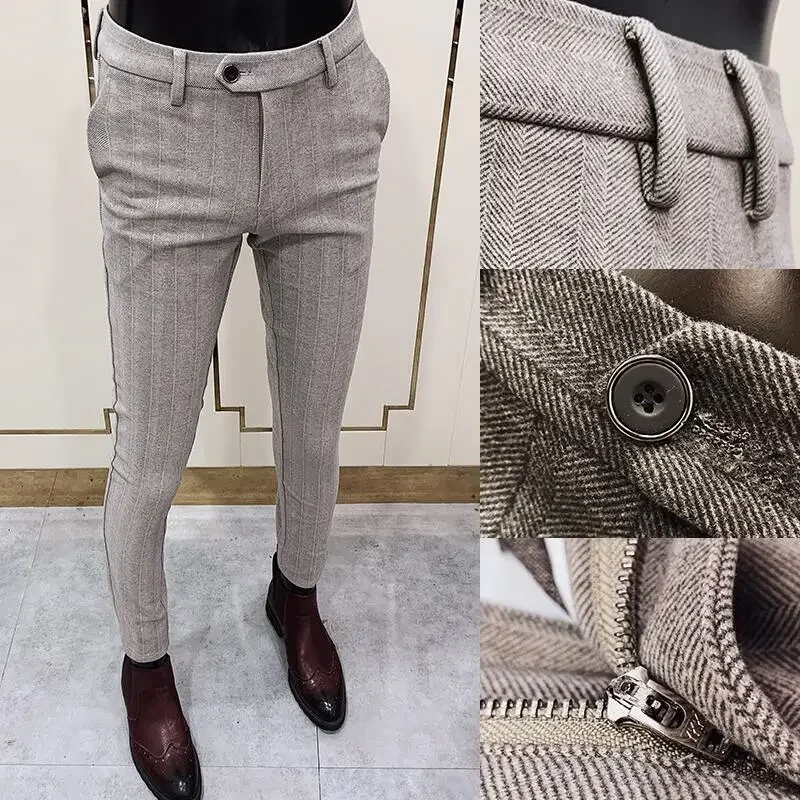 Autumn Winter Thickened Woolen - Men Formal Wear Shop avaliação e preço