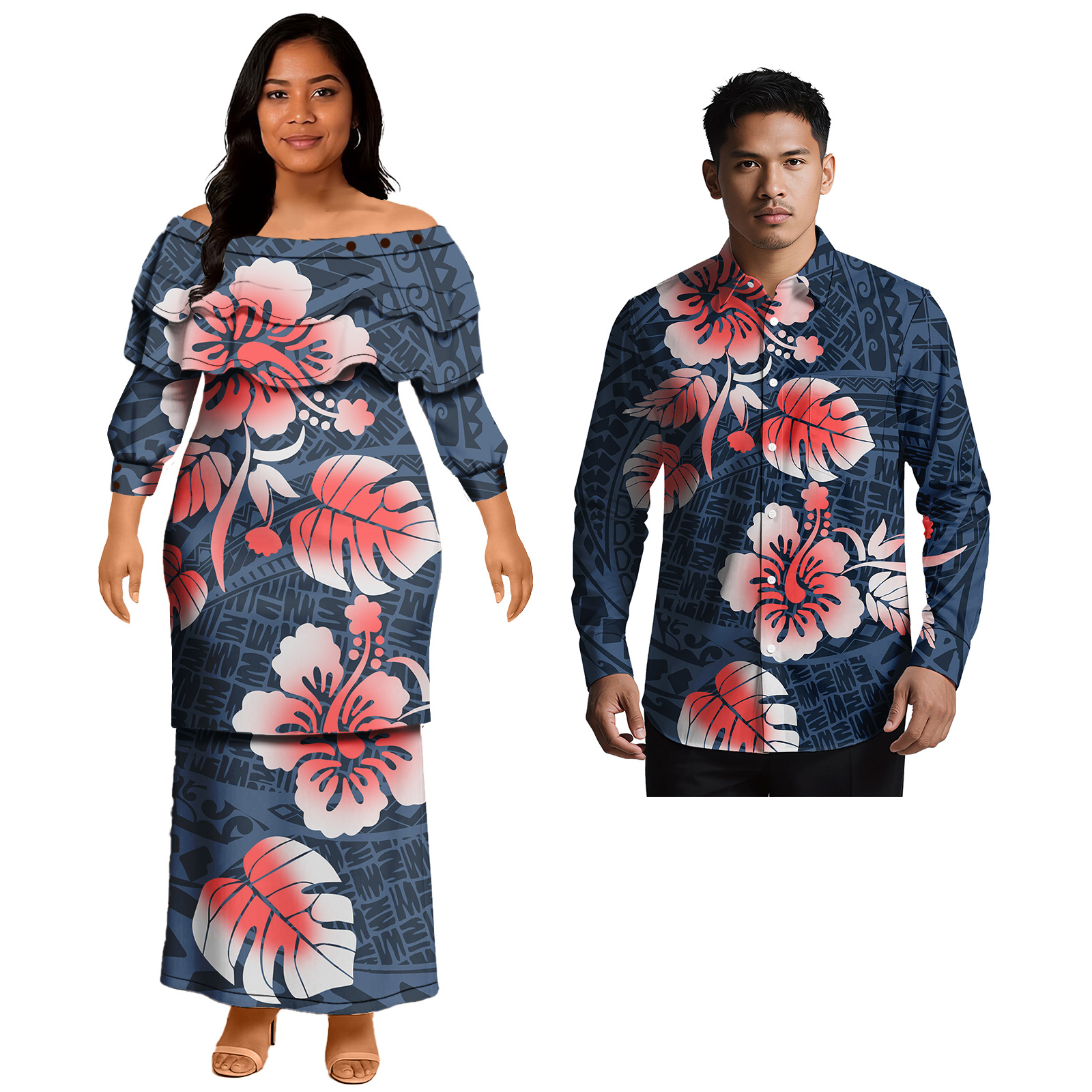 Popular Design Custom Couple C - Men Formal Wear Shirts avaliação e preço