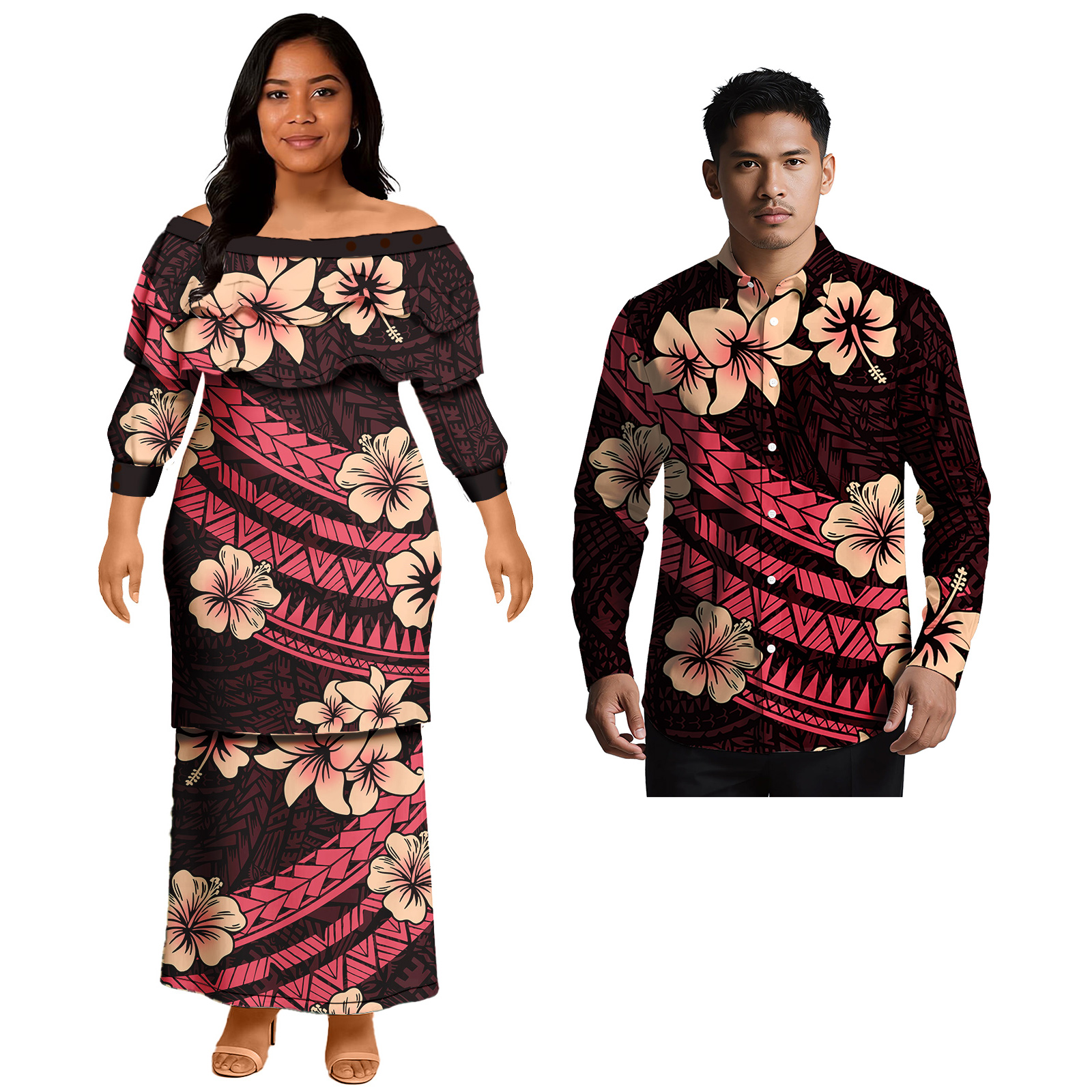 Popular Design Custom Couple C - Men Formal Wear Shirts avaliação e preço