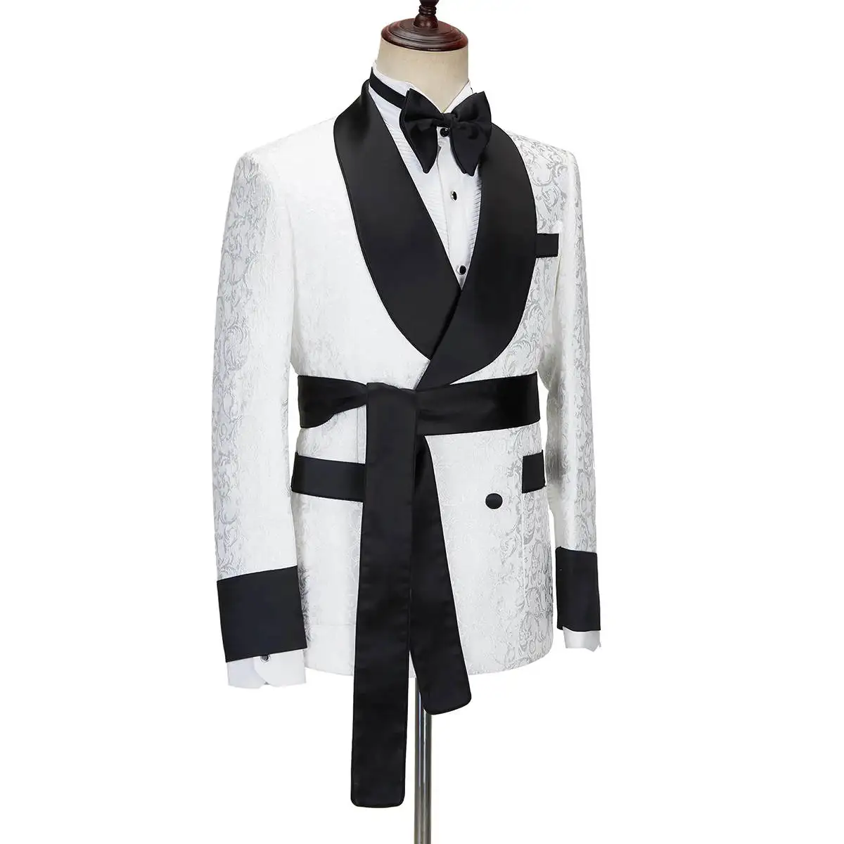 Latest Design Men's White Flor - Latest Men Formal Wear avaliação e preço