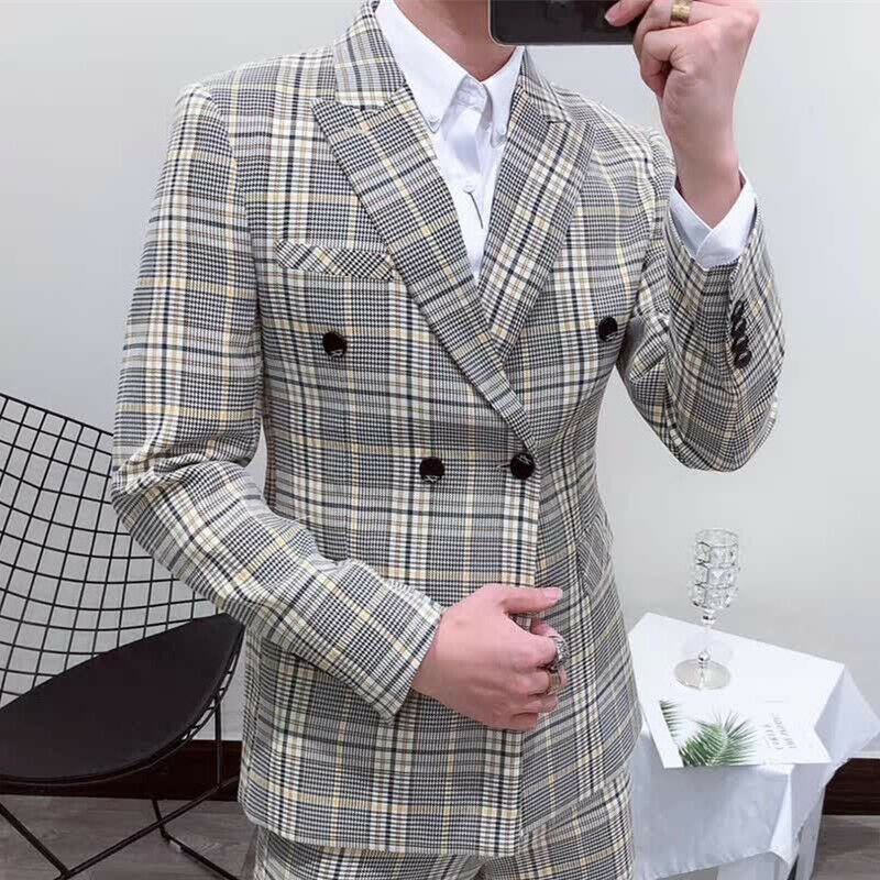 Latest New Style Smoking Plaid - Latest Men Formal Wear avaliação e preço