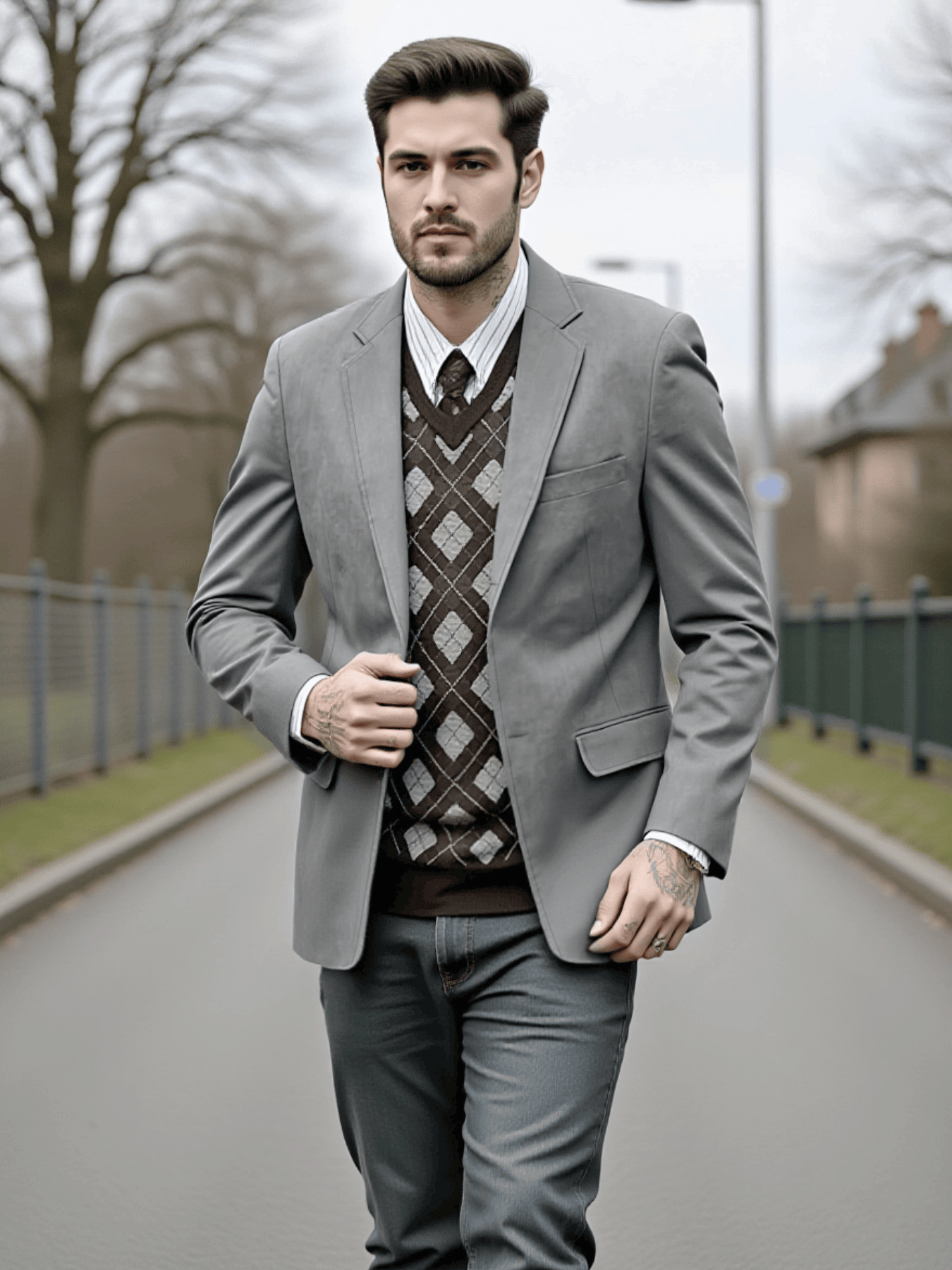 Spring Men's Single-Breasted J - Men'S Urban Formal Wear avaliação e preço