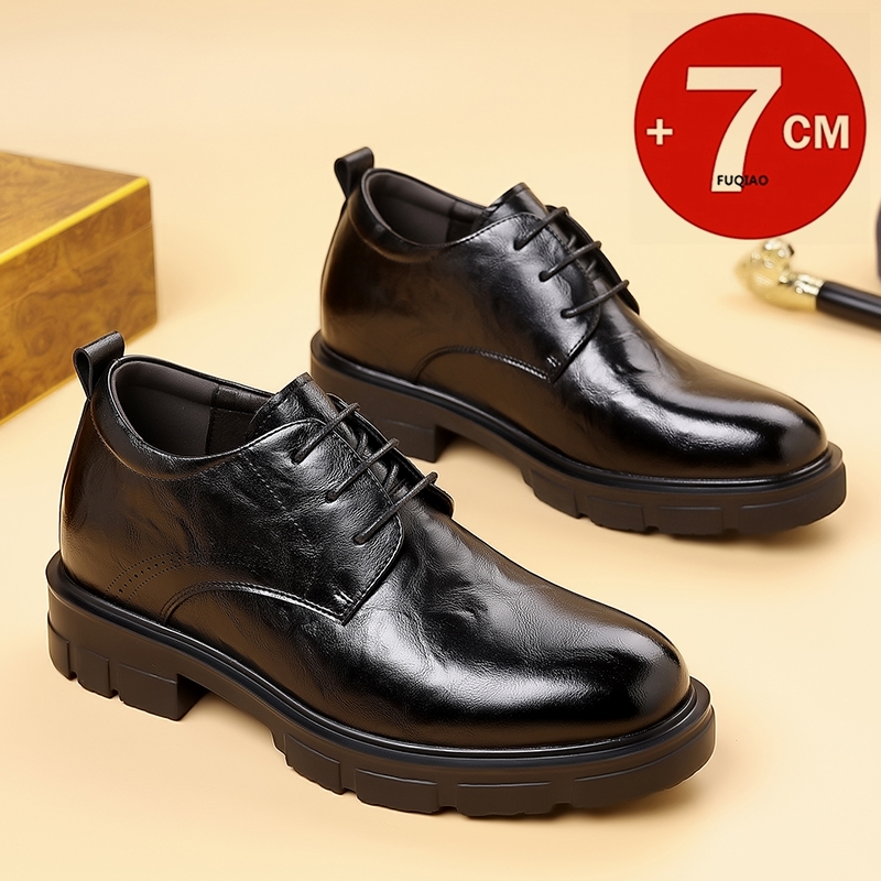 Men 7CM Elevator Business Shoe - Formal Men Daily Wear Slippers avaliação e preço