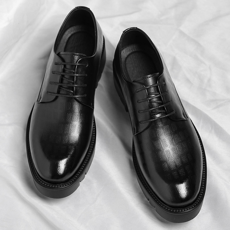 Men's Thick-Soled Low-Cut Busi - Young Men Formal Wear avaliação e preço
