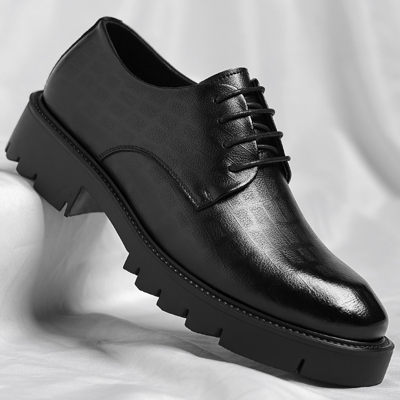 Men's Thick-Soled Low-Cut Busi - Young Men Formal Wear avaliação e preço