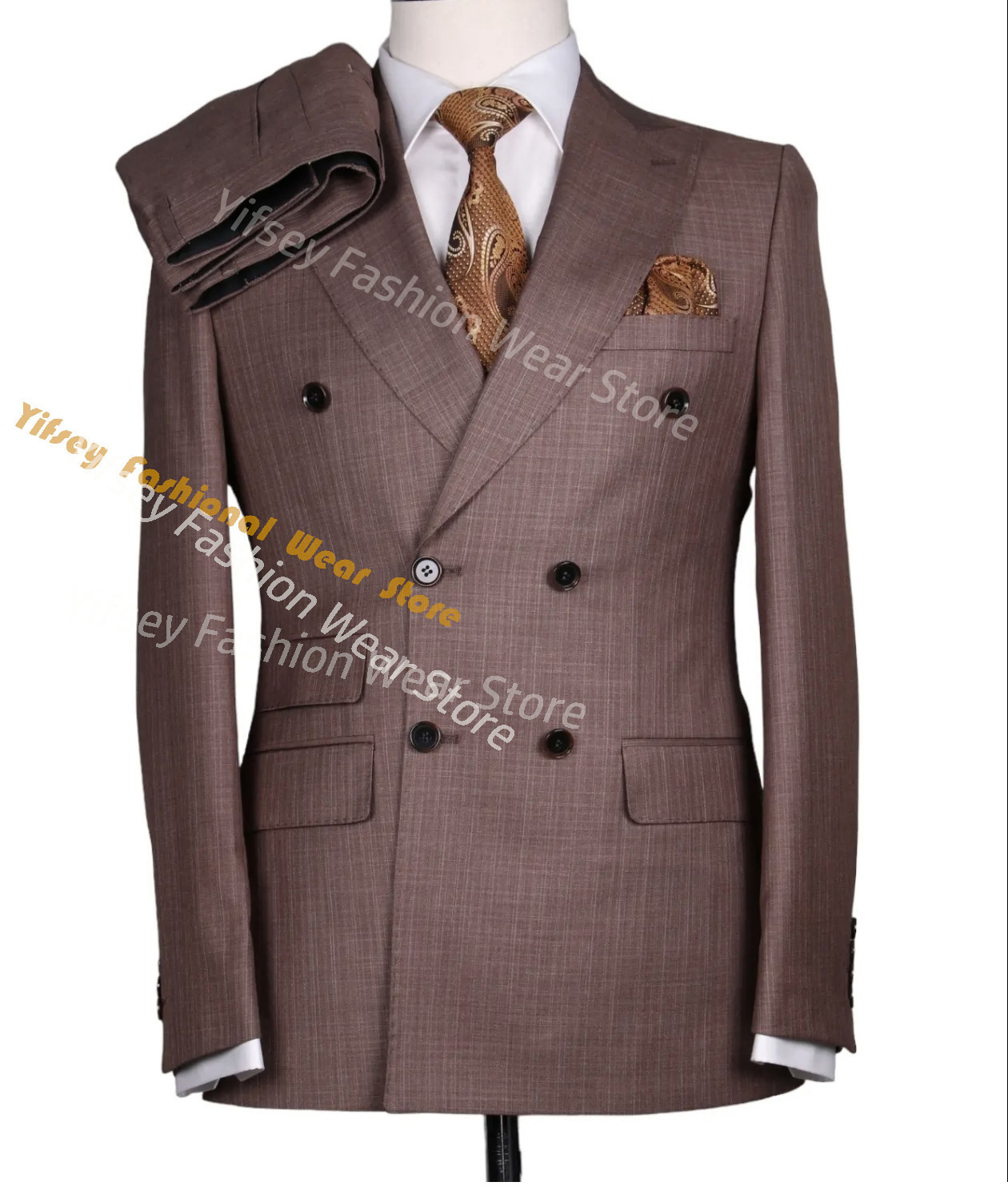 Brown Summer Man Suit Set Coat - Latest Men Formal Wear avaliação e preço