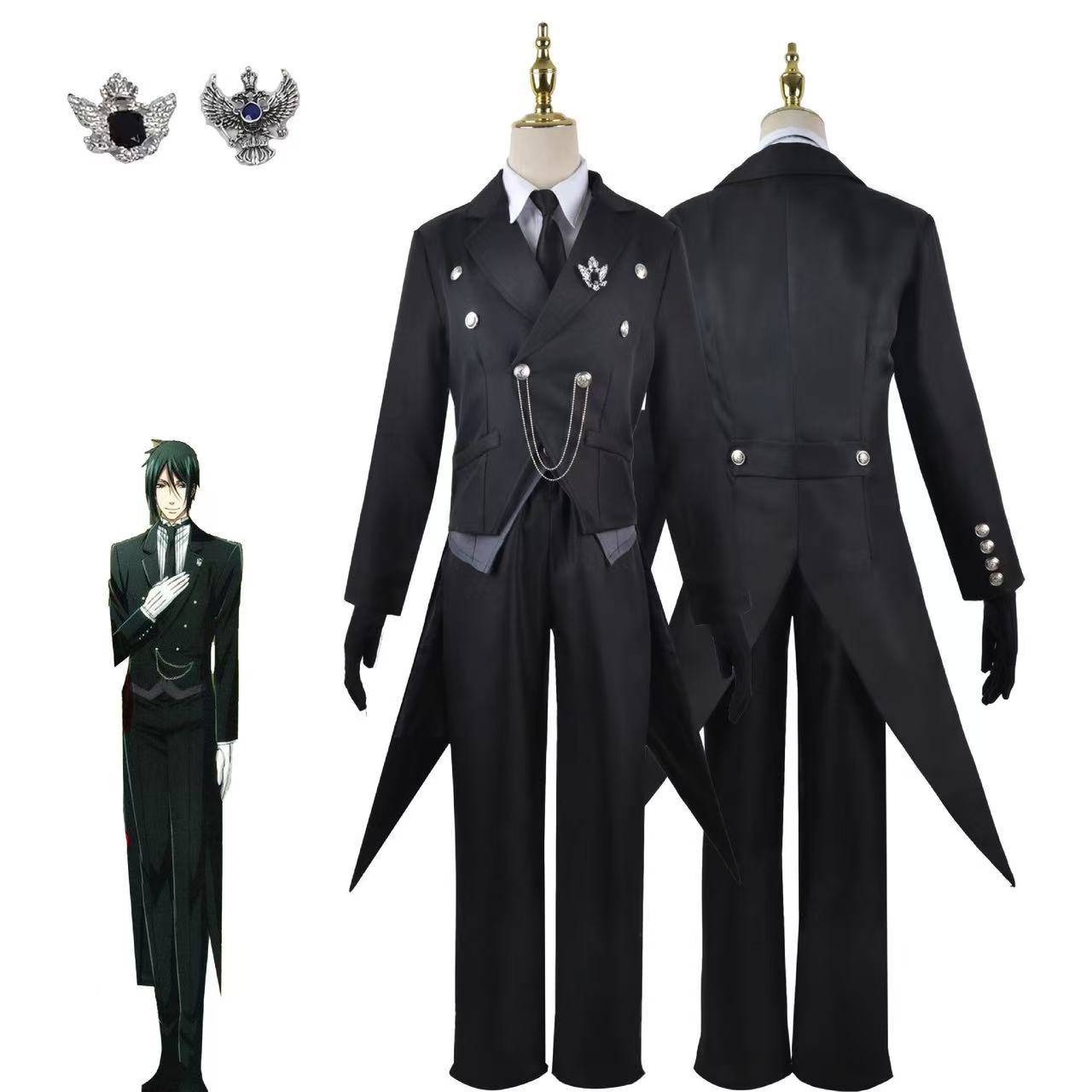 Cosplay costume Sebastian's fu - Japan Formal Wear Men avaliação e preço