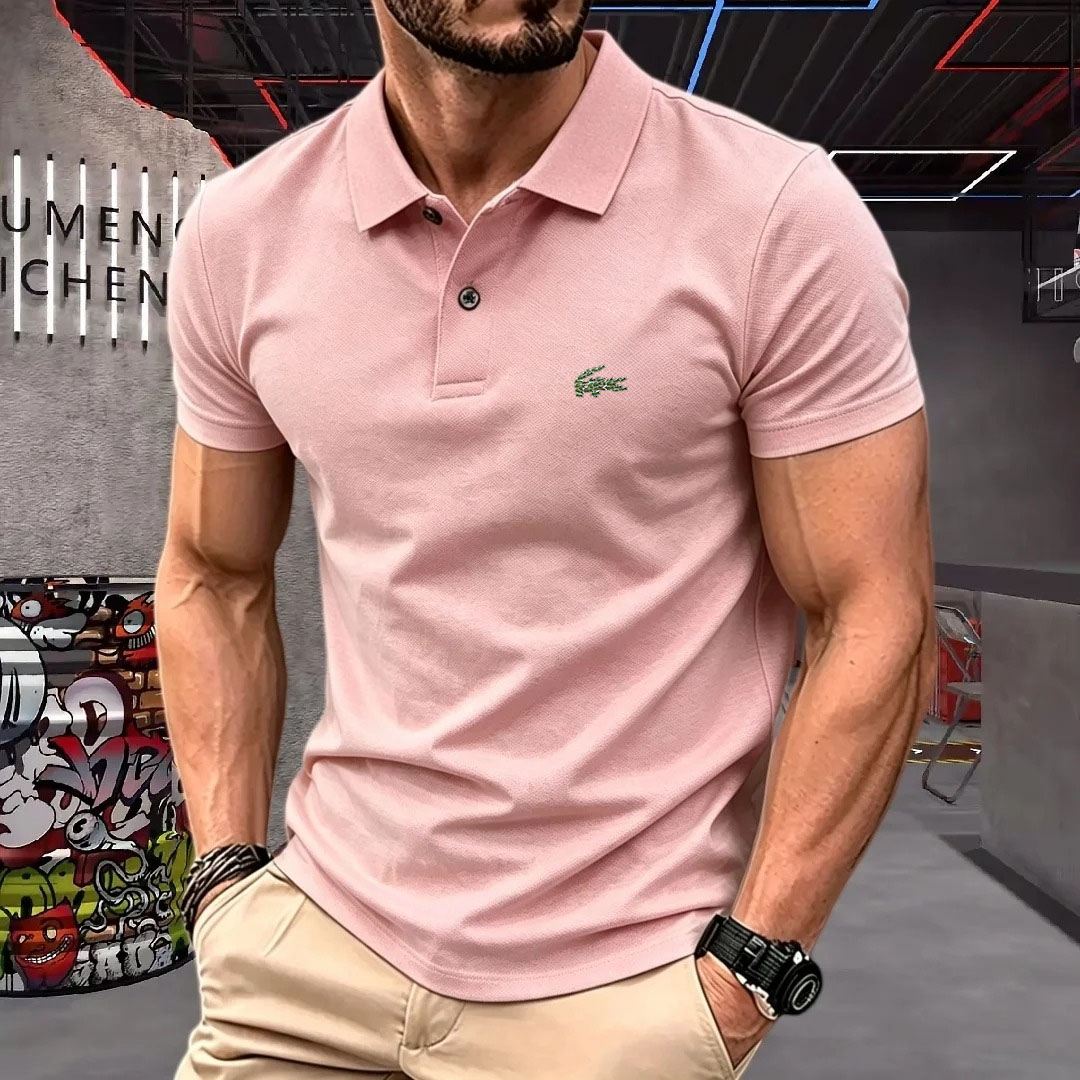 Man Short-Sleeved Polo Shirt L - Young Men Formal Wear avaliação e preço