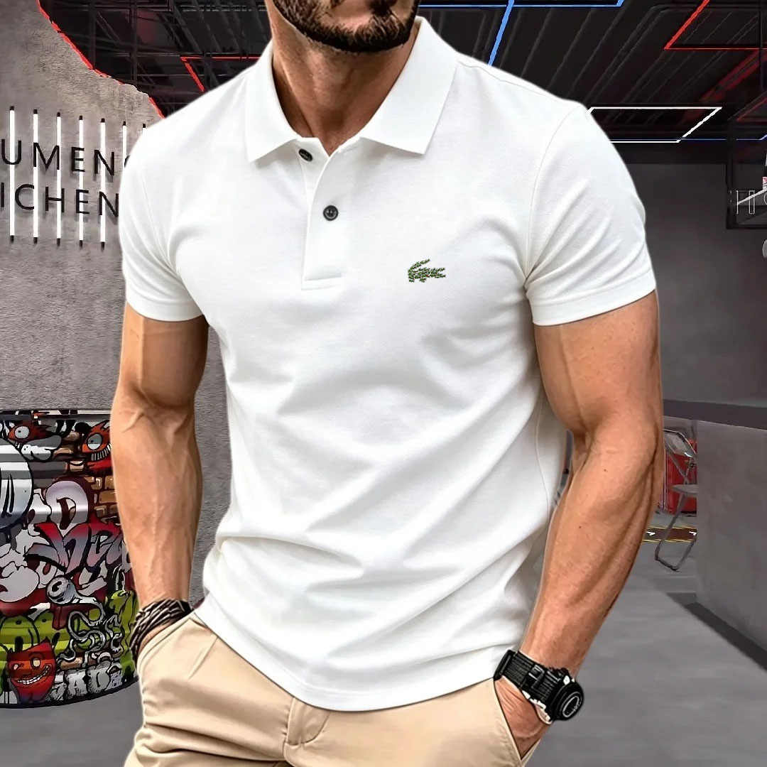Man Short-Sleeved Polo Shirt L - Young Men Formal Wear avaliação e preço