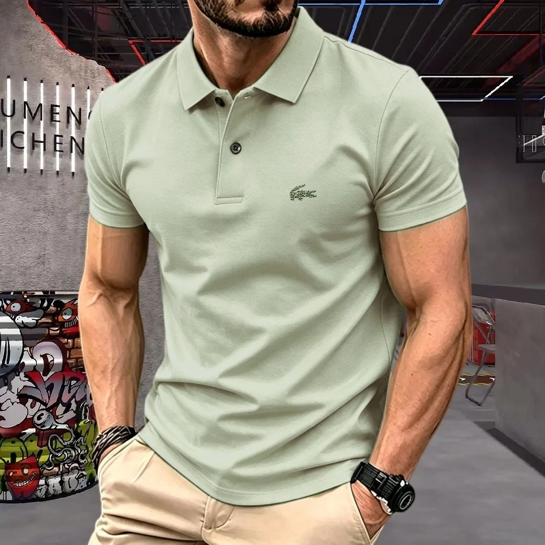 Man Short-Sleeved Polo Shirt L - Young Men Formal Wear avaliação e preço