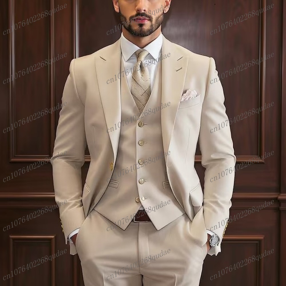 New White Formal Men Suit Wedd - Formal Wear Jersey For Men avaliação e preço