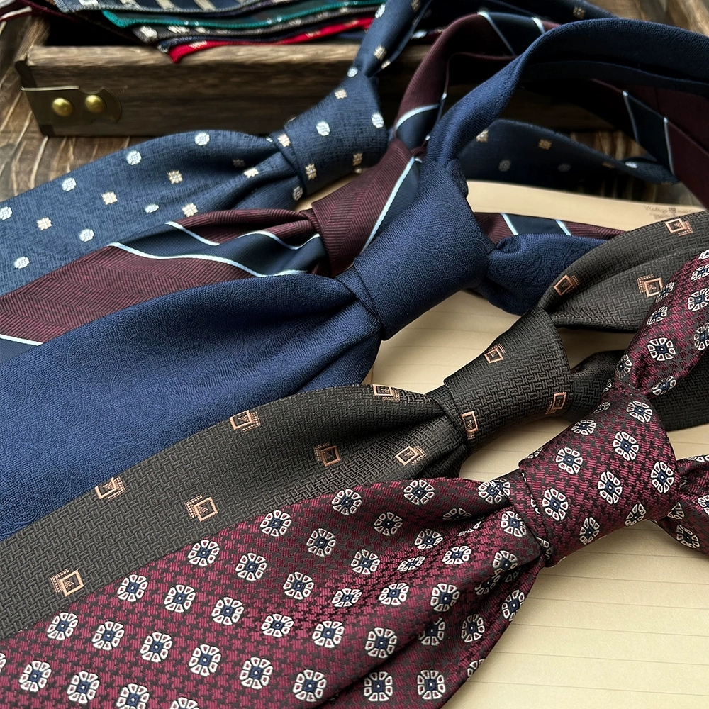 New Trendy Navy Brown Neckties - Men Formal Wear Shirts avaliação e preço