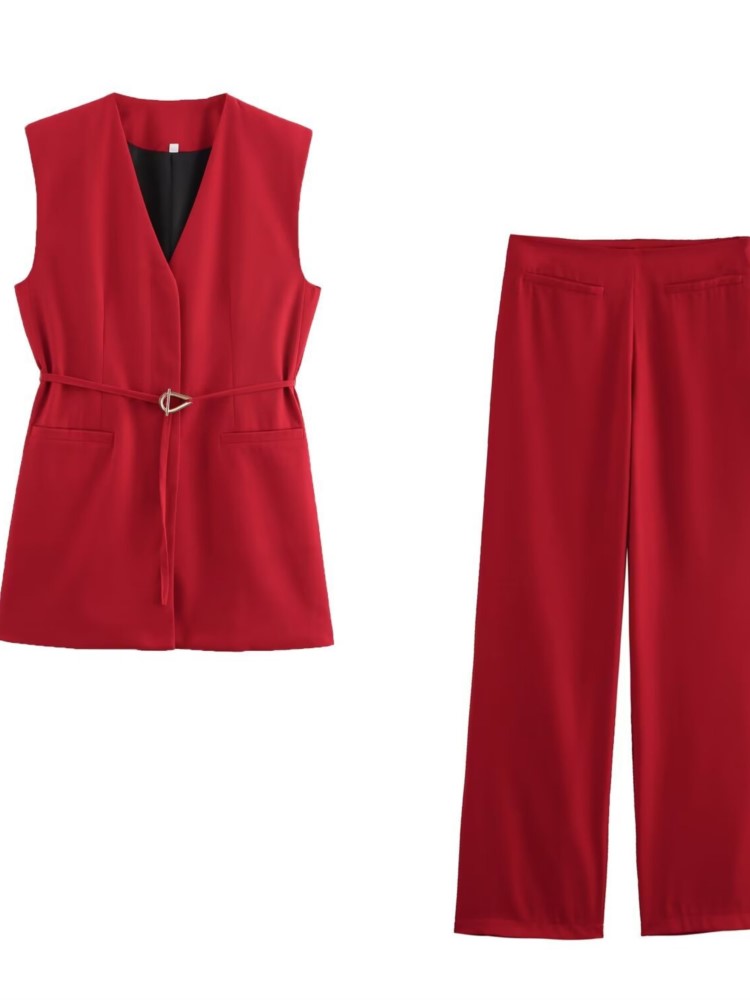 Ladies Solid Color Two Piece S - Formal Vest Waistcoat avaliação e preço