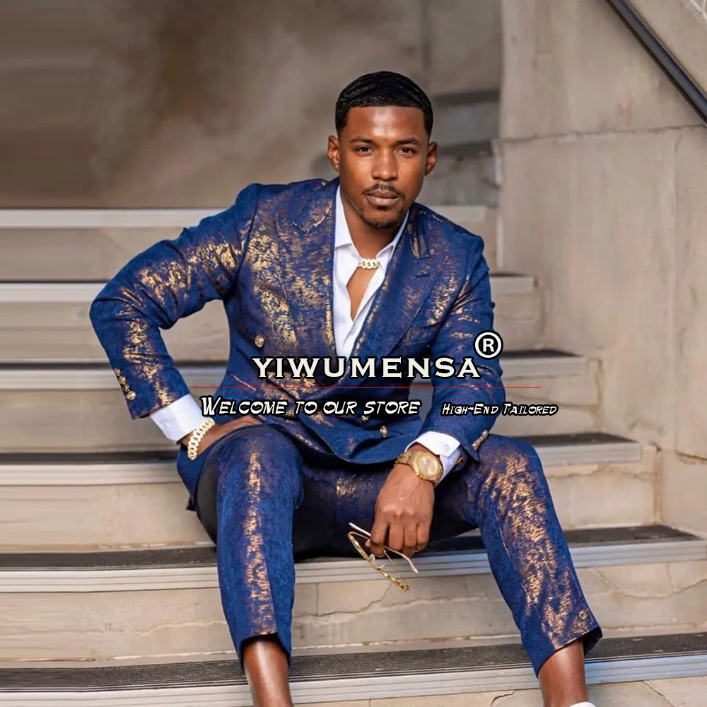 Luxury Bronzing Men's Suits Fo - Latest Men Formal Wear avaliação e preço