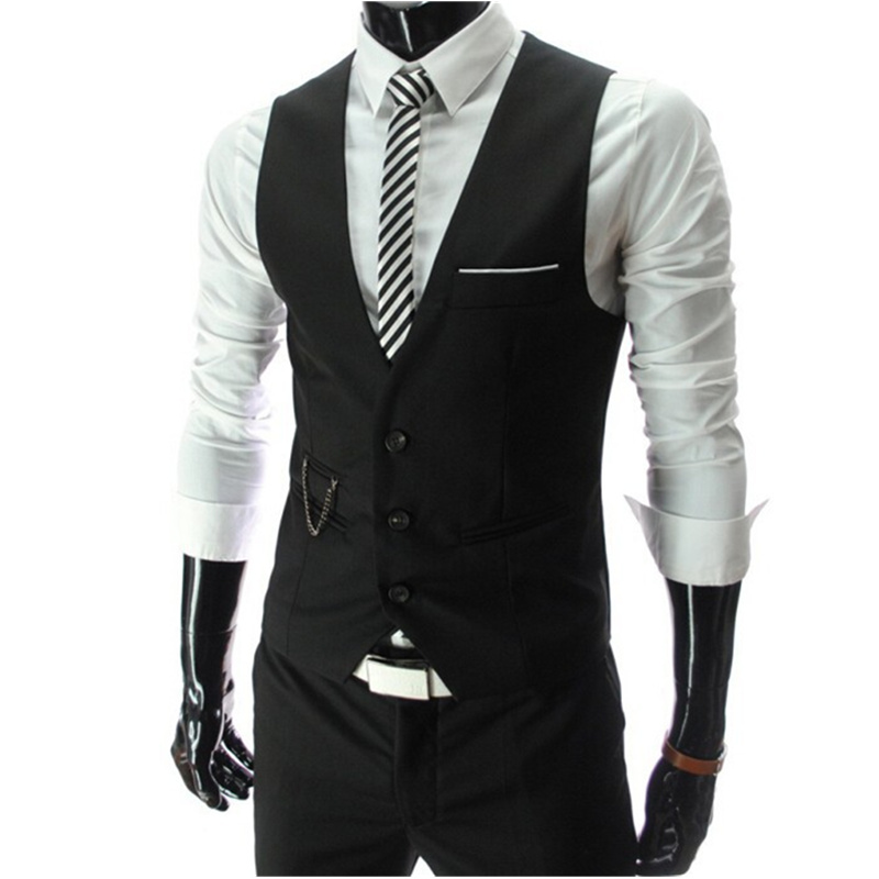 2025 New Grey Dress Vests Slim - Formal Vest Waistcoat avaliação e preço