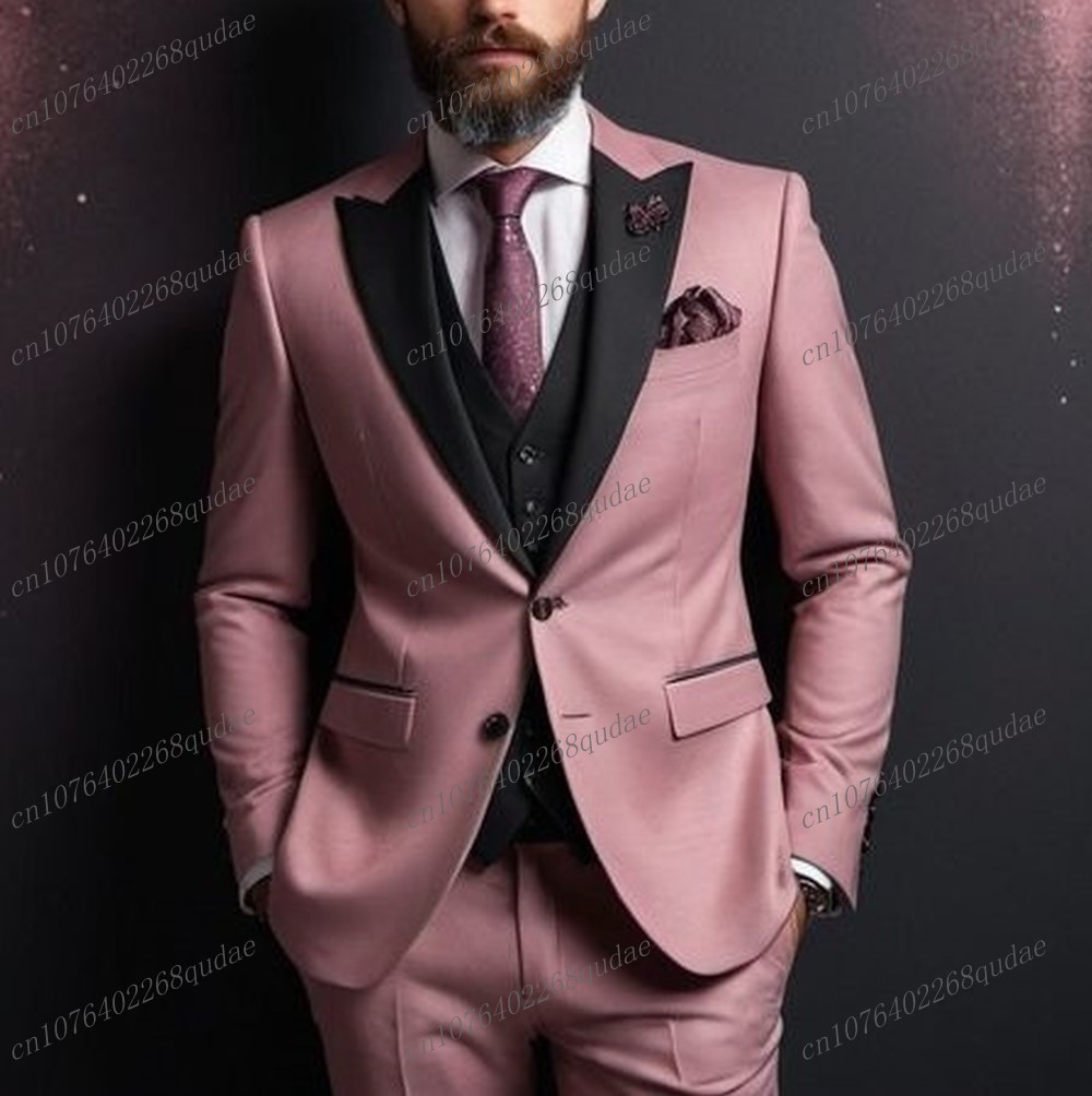 Dark Pink And Black Formal Men - Formal Wear Jersey For Men avaliação e preço