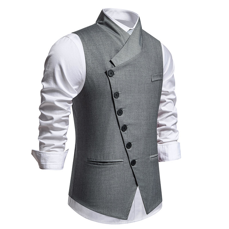New Men's Suit Vests Fashion S - Formal Vest Waistcoat avaliação e preço