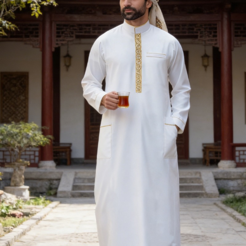 Arabic Mens Thobe Embroidered  - Men Formal Wear Shop avaliação e preço