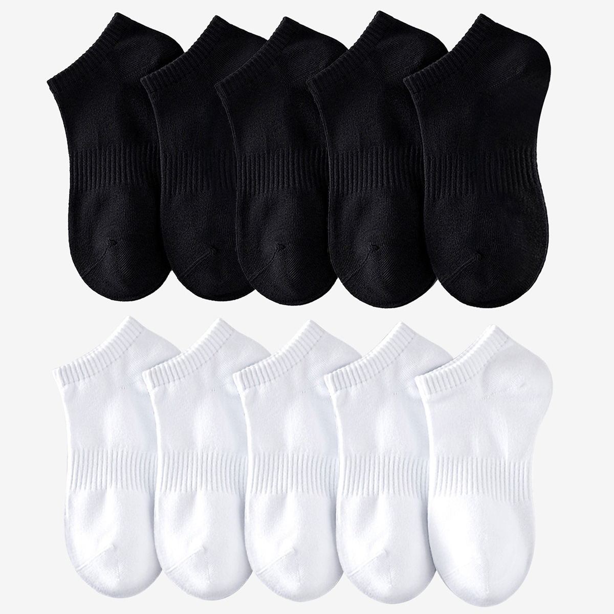 1/5 Pairs Unisex White & Black - Sock Garter Men avaliação e preço