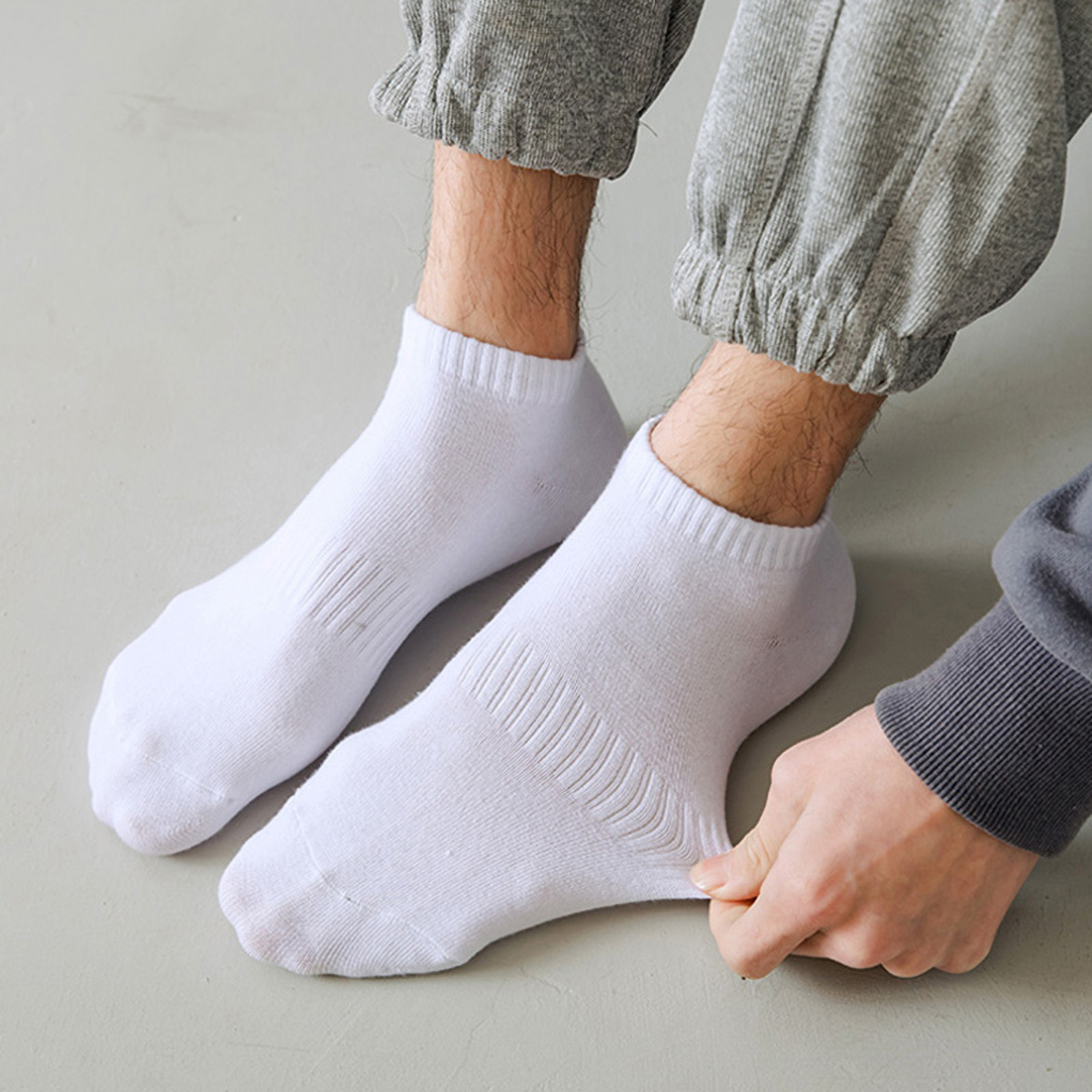1/5 Pairs Unisex White & Black - Sock Garter Men avaliação e preço