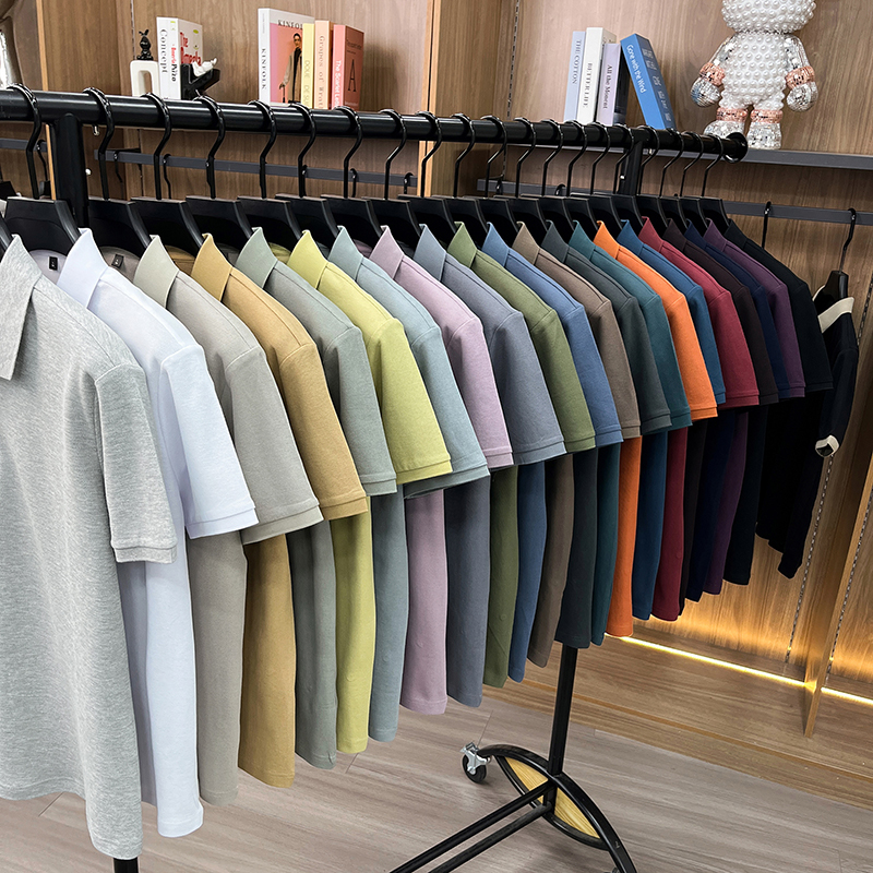 Men's 100% Cotton Polo Shirt - - Young Men Formal Wear avaliação e preço