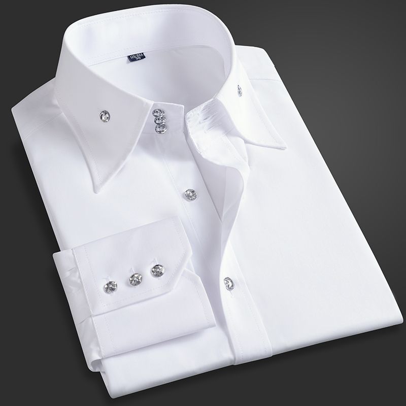 Spring Autumn Men's Executive  - Men Formal Wear Shirts avaliação e preço