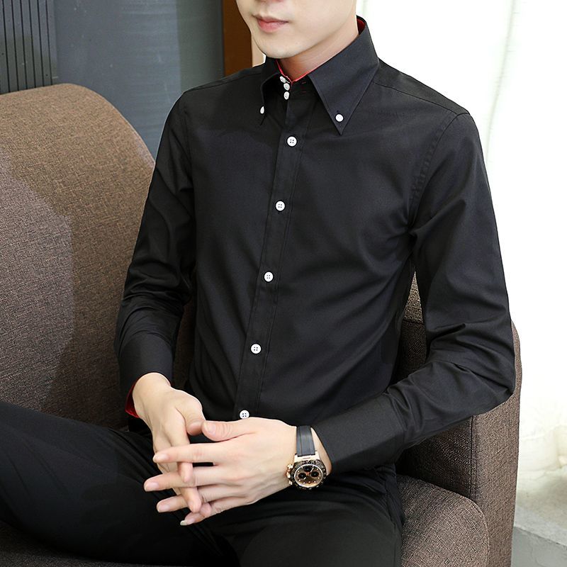 Spring Autumn Men's Executive  - Men Formal Wear Shirts avaliação e preço