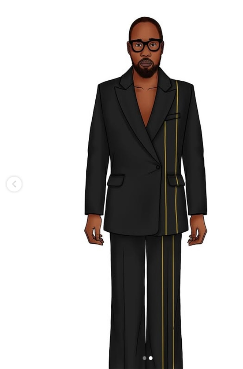 Black Men Suit Set 2 Piece Bla - Formal Wear For Men Yellow avaliação e preço