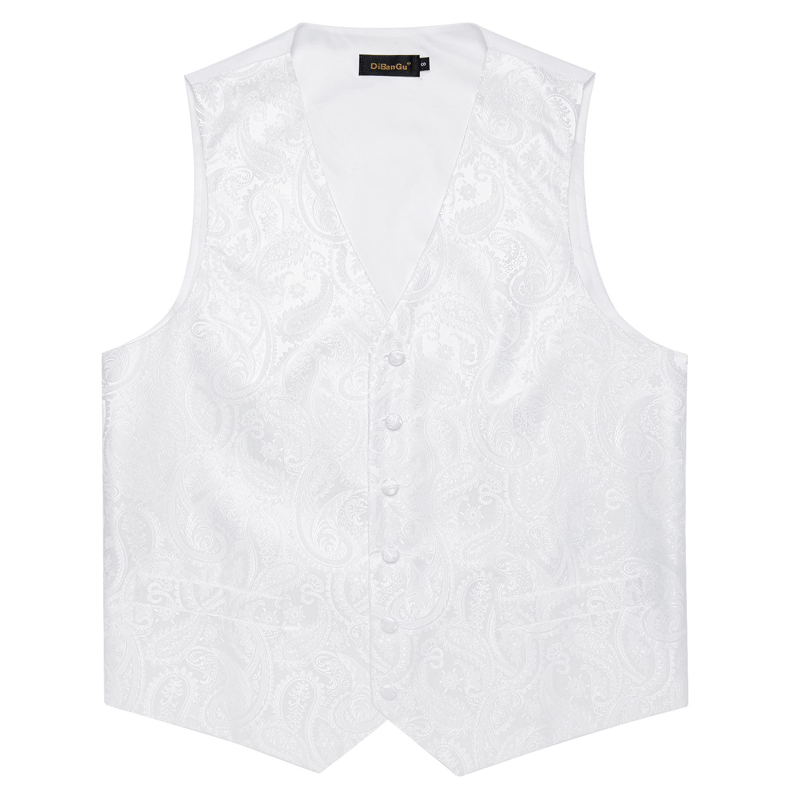 Pure White Wedding Vest for Ma - Formal Vest Waistcoat avaliação e preço