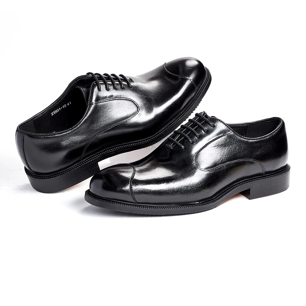 Men's Genuine Cow Leather Oxfo - Young Men Formal Wear avaliação e preço
