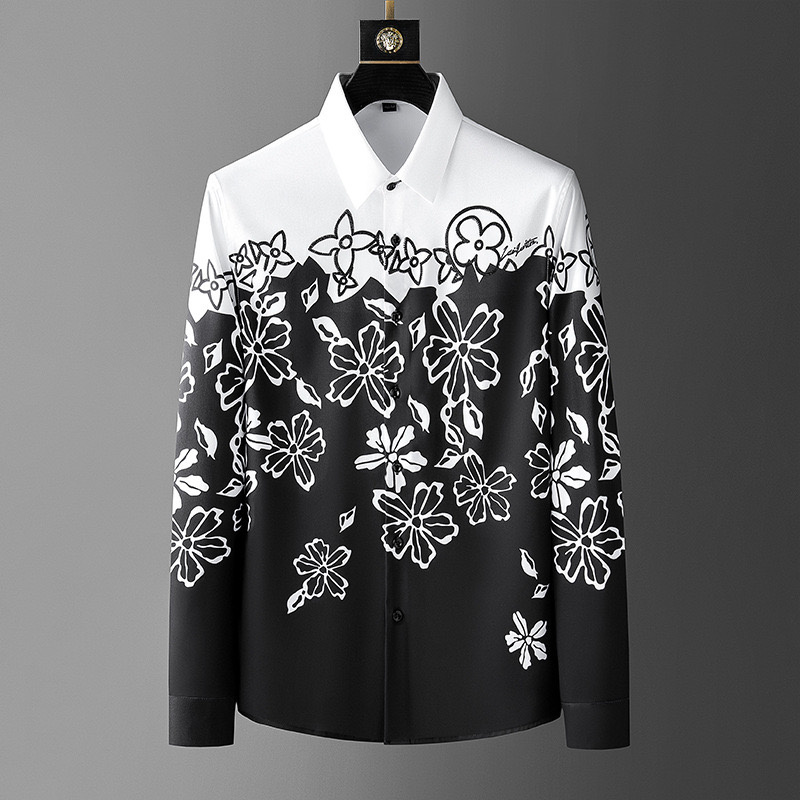 Luxury High Quality Mens Vinta - Men Formal Wear Shirts avaliação e preço