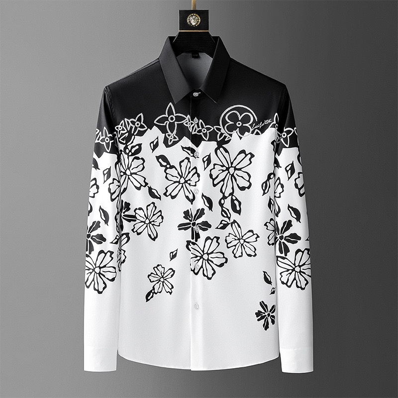 Luxury High Quality Mens Vinta - Men Formal Wear Shirts avaliação e preço