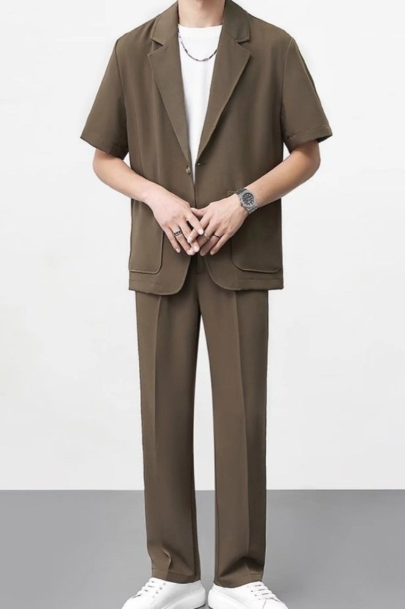 ​Thin Summer Suit Jacket For M - Men Formal Wear Shop avaliação e preço