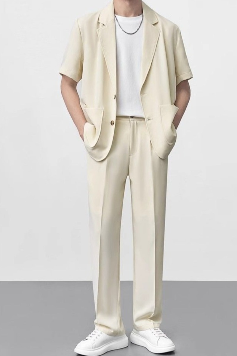 ​Thin Summer Suit Jacket For M - Men Formal Wear Shop avaliação e preço