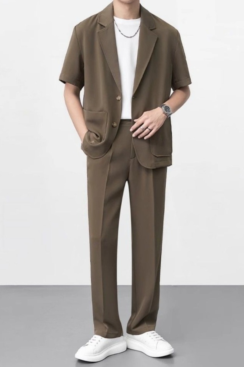 ​Thin Summer Suit Jacket For M - Men Formal Wear Shop avaliação e preço